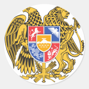 armenia emblem ronde sticker