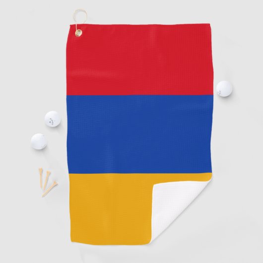 Armenia Flag Golfhanddoek (Insitu)