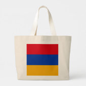 Armenia Flag Grote Tote Bag (Achterkant)