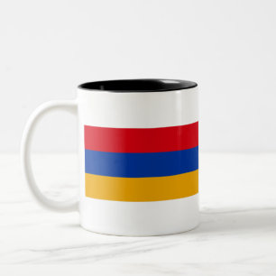 Armenia Flag Tweekleurige Koffiemok