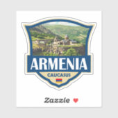 Armenia Illustration Retro Badge Sticker (Vel)