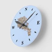 Armenia Map Clock Ronde Klok (Hoek)
