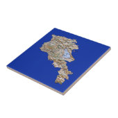Armenia Map Tile Tegeltje (Zijkant)