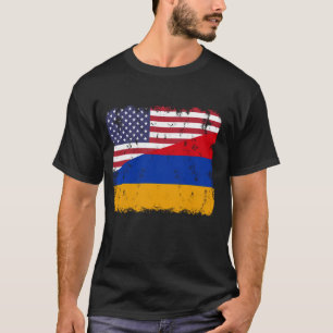 Armenia Pride Armeens-Amerikaanse vlag Roots Herit T-shirt