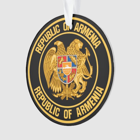 Armenia Round Emblem Ornament (voorkant)