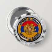 Armenia Round Emblem Ronde Button 7,6 Cm (Voorkant /achterkant)