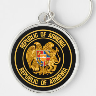 Armenia Round Emblem Sleutelhanger