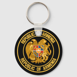 Armenia Round Emblem Sleutelhanger