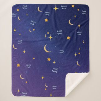 Armenian Night Sky Sweet Dreams Sherpa Blanket Deken