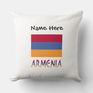 Armenië Armeense Vlag Zwart Personalisatie Kussen