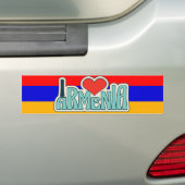 Armenië Bumpersticker / Ik hou van Armenië (Op auto)