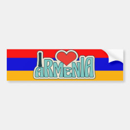 Armenië Bumpersticker / Ik hou van Armenië