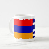 Arménie & Drapeau grec Café Mug (Devant gauche)