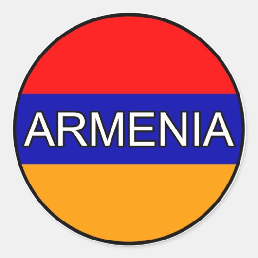 Armenië Euro Sticker (Voorkant)