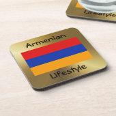Armenië Flag+Text Onderzetter (Linkerzijde)