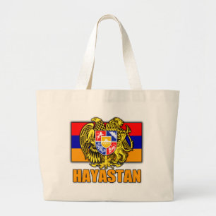 Armenië Hayastan Coat of Arms Grote Tote Bag