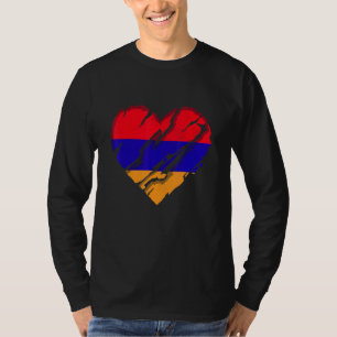 Armenië Heart Armeense vlag Armeense Pride T-shirt