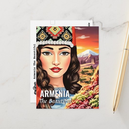 Armenië Het mooie Briefkaart (Voorkant / Achterkant in situ)