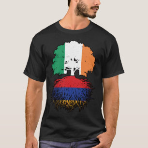 Armenië - Iers - Ierland - boomrootte vlag T-shirt