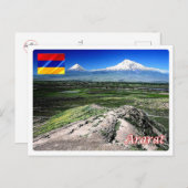 Armenië - Mount Ararat - Briefkaart (Voorkant / Achterkant)