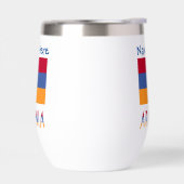 Arménie Personnalisation en bleu du drapeau arméni (Gauche)