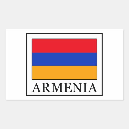 Armenië Rechthoekige Sticker (Voorkant)