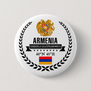 Armenië Ronde Button 5,7 Cm