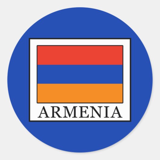 Armenië Ronde Sticker (Voorkant)