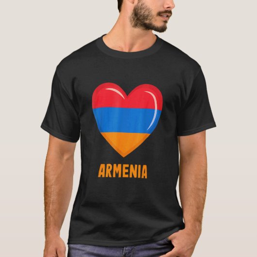 Armenië Vlag Armeens T-shirt (Voorkant)