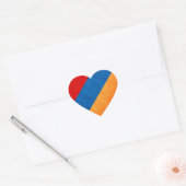 Armenië Vlag Hart Sticker (Envelop)