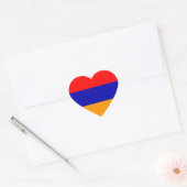 Armenië Vlag Hart Sticker (Envelop)