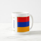 Armenië Vlag + Kaart Mok (Voorkant rechts)