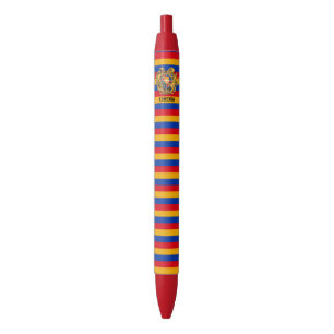Armenië Vlag Schattige Patriottische Zwarte Balpen Inkt Pen