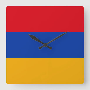 Armenië Vlag Vierkante Klok