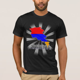 Armenië - vlaggenkaart 2.0 t-shirt