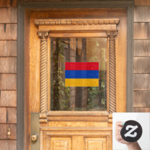Armenië Window Sign, Cling, Armeense vlag Raamsticker