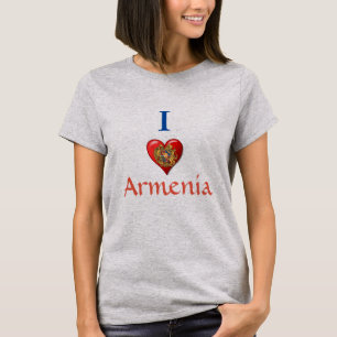 Arménien Dit "J'aime" T-shirt Arménie