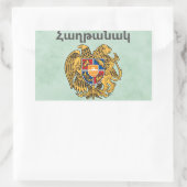 Arménien Dit Sticker Rectangulaire (Sac)