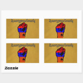 Arménien Dit Sticker Rectangulaire (Feuille)