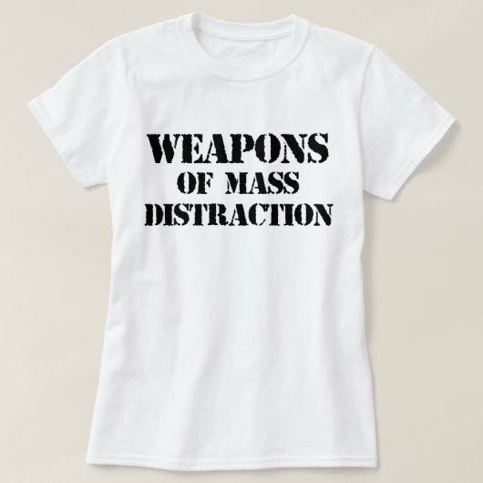Armes de T-shirt de masse de distraction (Design devant)