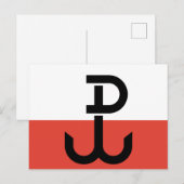 Armia Krajowa Flag Briefkaart (Voorkant / Achterkant)