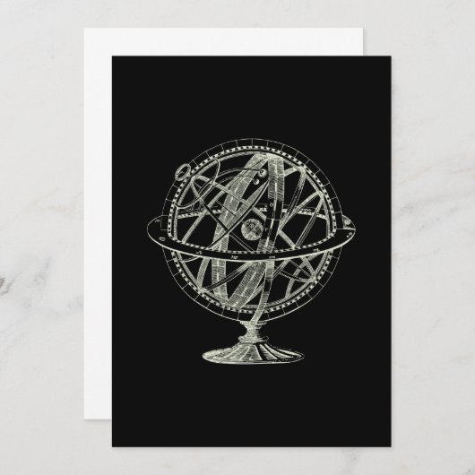 Armillary Sphere Celestial Wereldbol (Voorkant / Achterkant)