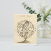 Armillary Sphere Original Sketch Briefkaart (Staand voorkant)