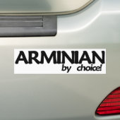 Arminian bij keuze! bumpersticker (Op auto)