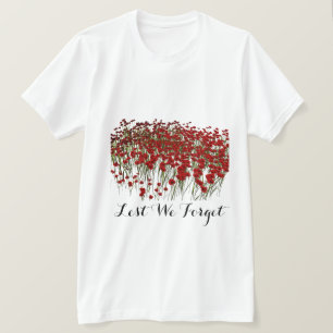 Armistice Day Lest We Vergeet de herinneringspapav T-shirt