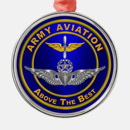 ARMLUCHTVAART METALEN ORNAMENT (Voorkant)