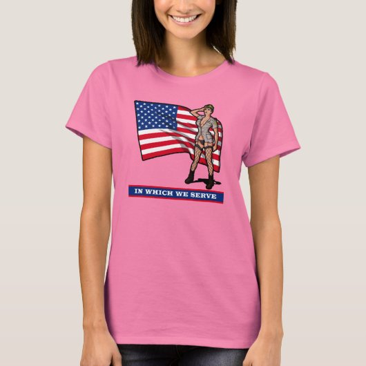 ARMMEISJE MET VLAG T-SHIRT (Voorkant)