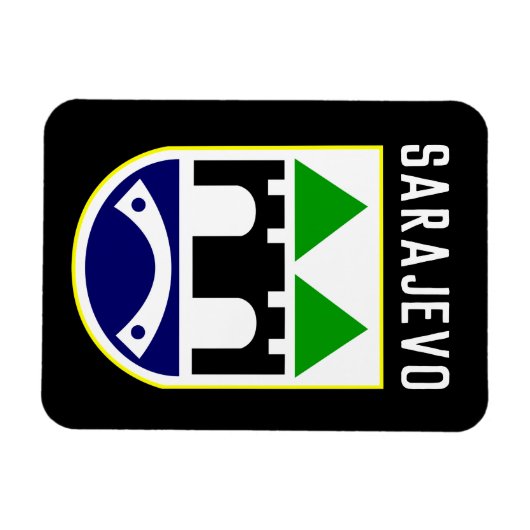 Armoede van Sarajevo, Bosnië en Herzegovina Magneet (Horizontaal)