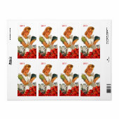 Armoire à canne rétro Étiquette Étiquette Canned G (Feuille entière)