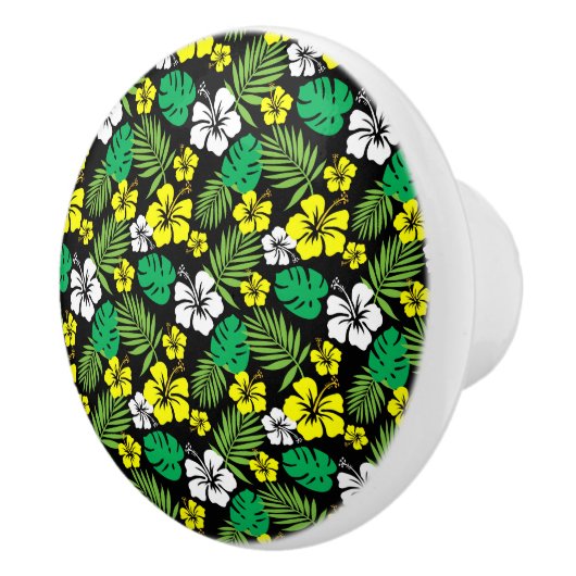 Armoire à fleurs tropicales - Boutons de tiroir (Droite)